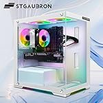 STGAubron Gaming PC Computer Desktop, AMD Ryzen 3 3200G 3.6G, GeForce RTX 2060 6G, 16G DDR4, 512G SSD, 600M WiFi, BT 5.0, RGB Fan x3, Windows 11 Home,White - Image 4