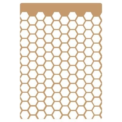 Stencil Deco Sfondo 008 Pannello Esagoni. Misure