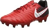 NIKE Tiempo Legacy III FG, Botas de fútbol Hombre, Rojo Rouge Université Noir Cramoisi Brillant Blanc 616, 42.5 EU