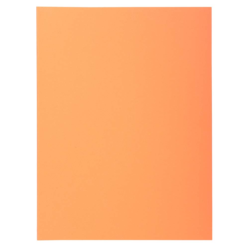 Exacompta - Ref 340002E - Super Pastel Square Cut Folders - 24 x 32cm in Size, Suitable for Storing & Holding A4 Documents, 160gsm Card - Buff (Pack of 100)