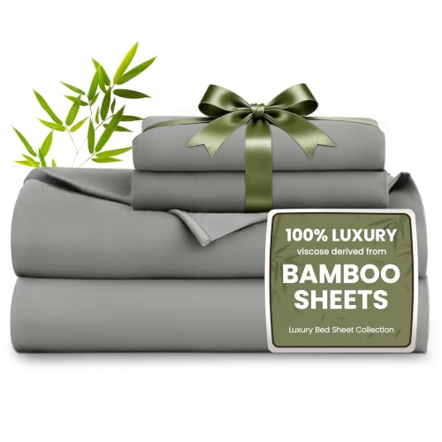 Love's cabin 100% Rayon Derived from Bamboo, King Size Sheet Set, 6 Pieces