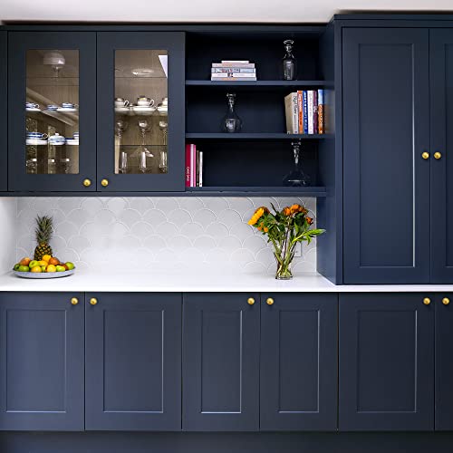 Image of Ravinte 1 Pack 1-1 /4 inch Kitchen Cabinet Knobs Brushed Brass Zinc Pulls Door Handles for Dresser Drawers
