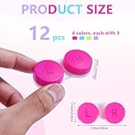12 Pack Colorful Contact Lens Case Box Holder Container Soak Storage Kit - Image 2