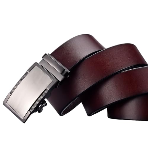 Men's Adjustable Leather Ratchet Belt - Fits Up to 43" Waist4