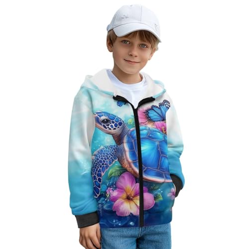 Zip Up Hoodie Girls Boys 6-16Y Y2K Athletic Jackets Lightweight Hooded Sweatshirt Kids Fall Clothes3