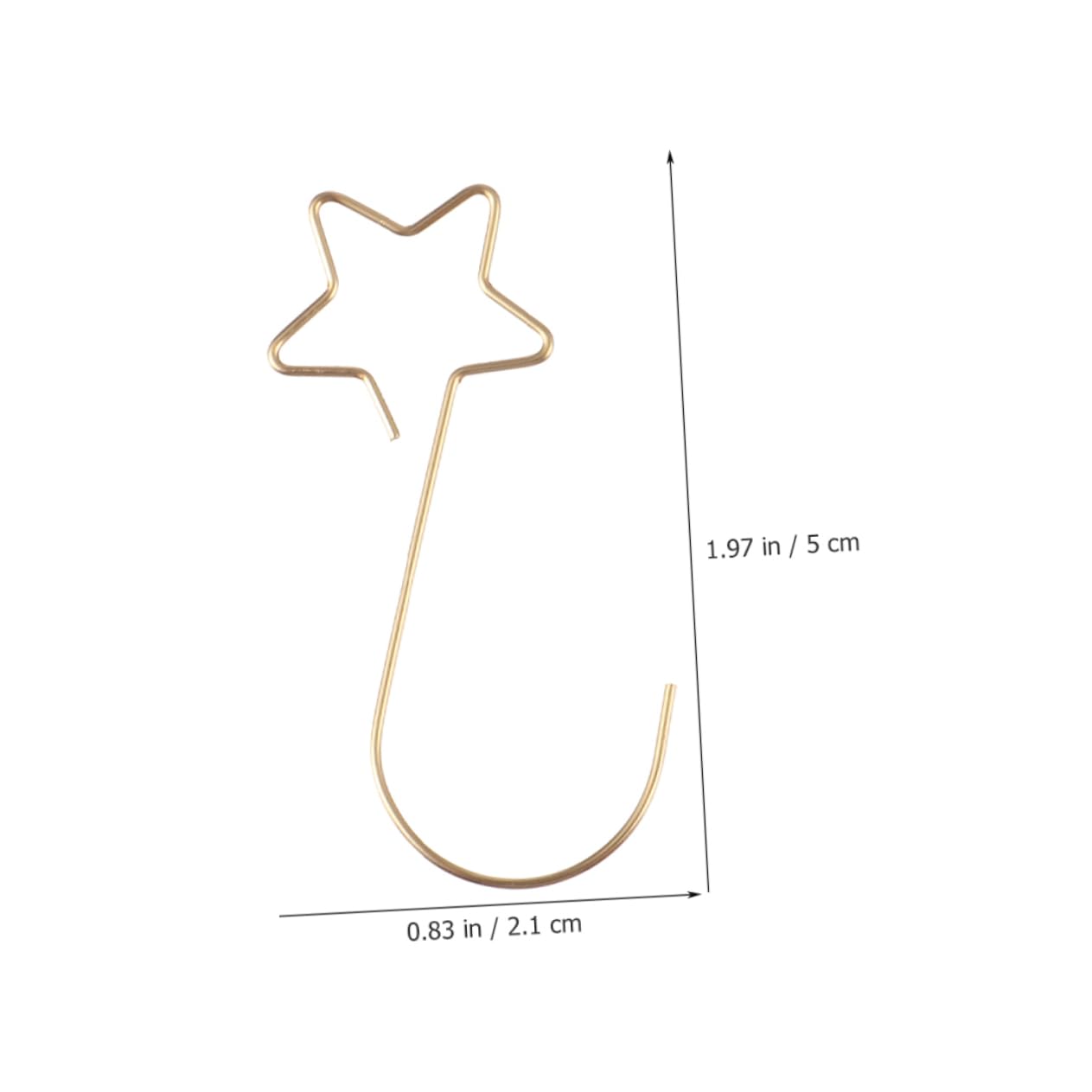 Cabilock 100pcs Christmas Ornament Hanger Hooks Xmas Tree Baubles Holders Easy Installation for Stockings and Decorations for Festive Home Decor