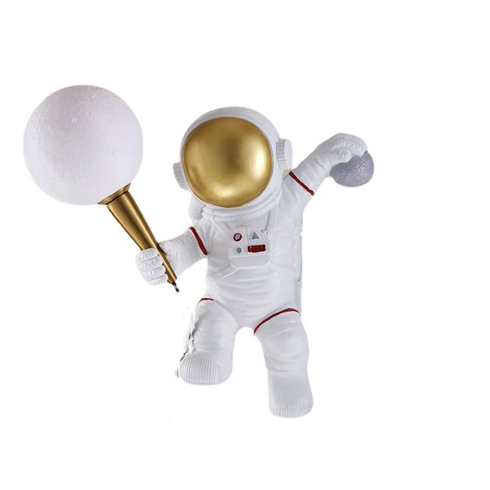 Lampa ścienna z nadrukiem 3D astronauta księżycowego, nowoczesne oświetlenie ścienne z księżycem do pokoju dziecięcego, dekoracyjna lampka nocna do pokoju dziecięcego.