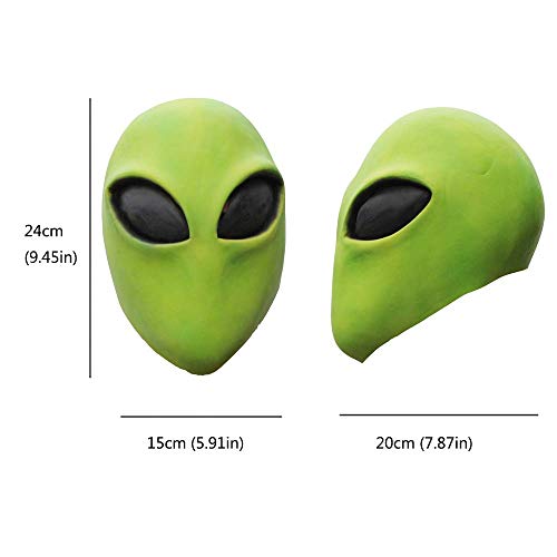 Image of PartyHop - Cool Green Alien Latex Mask