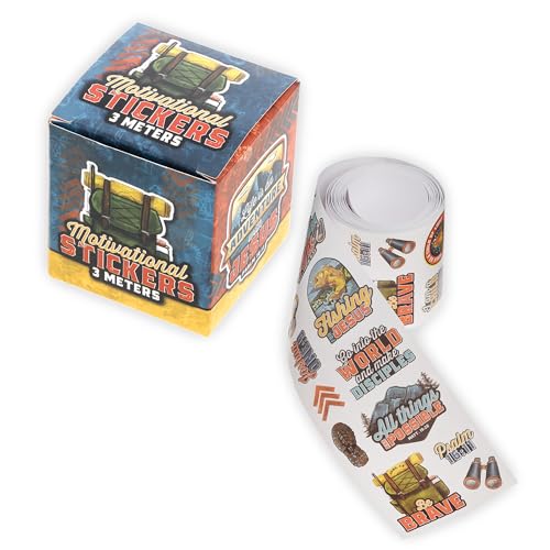 Image of Christian Art Gifts Motivational Sticker Roll, Multicolor, Bible Verses