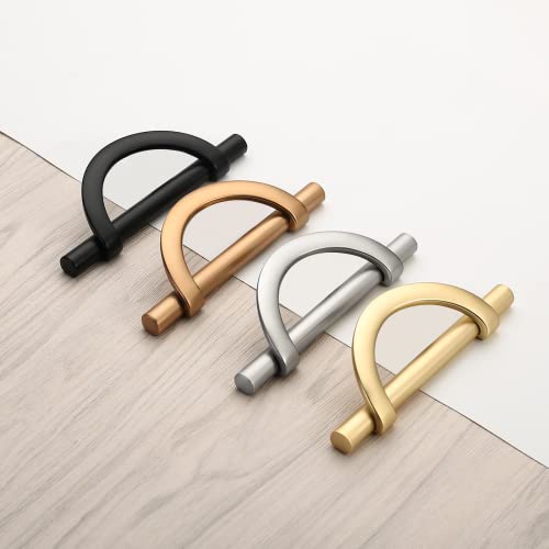 9Build 10 Pack 3.75 Inch Brushed Satin Nickel Kitchen Cabinet Handles Half Moon Cabinet Pulls Kitchen Handles For Cabinets Cabinet Hardware Nickel Dresser Pulls Drawer Handle #TOP1