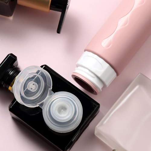 Image of Gemice Travel Bottles for Toiletries, Tsa Approved, Travel Size Containers, BPA Free Leak Proof Tubs Refillable Liquid Accessories for Cometic Shampoo and Lotion Soap