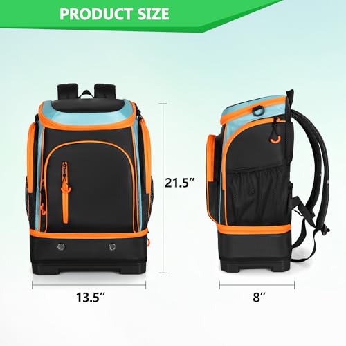 Smasrob 35L Swim Bag with Hard Shoe Compartment and 2 Insulated Sections, Swim Backpack for Swimmers with Multiple Pockets by Smasrob - Image 6