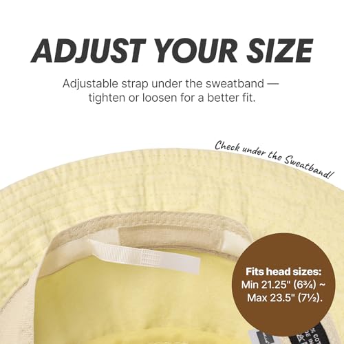 Image of Hot Summer Bucket Hat Trendy Cotton Sun Cap for Beach Golf Fishing | Breathable cotton, fun outdoor vacation style, packable boonie design for men and women