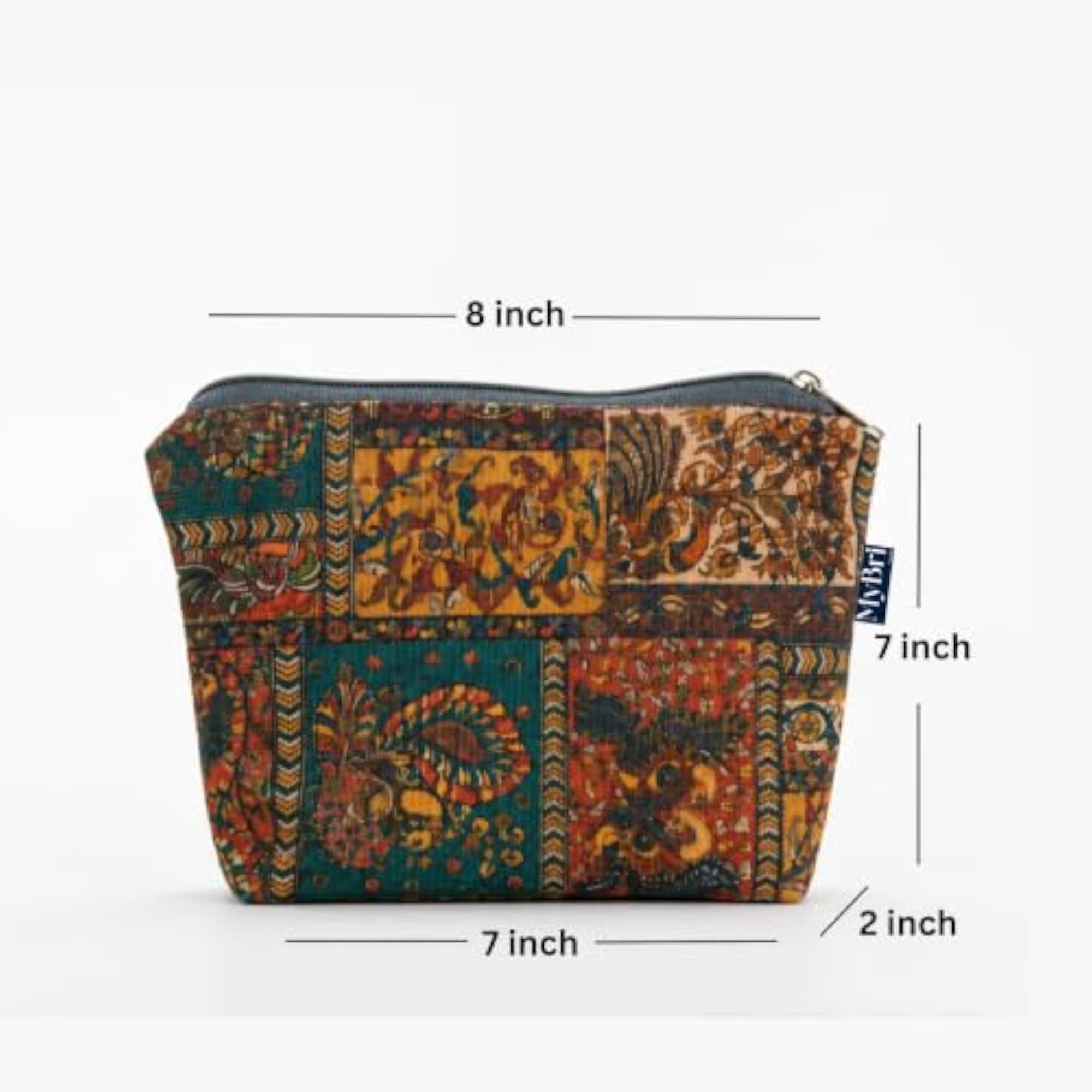 Rustic Vintage Tapestry Waterproof Canvas Zip Pouch