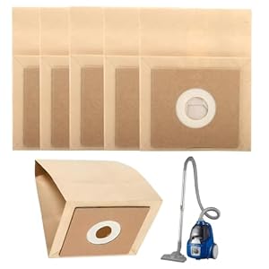 5 Pack Vacuum Cleaner Bags for Bush Argos VCB35B15C1J7W-70 VYTRONIX RBC02 BC-501 BC-402 Argos Value VC-402 VC-401 Strong Multi-Layer Paper Dust Bag for Hoover Vacuum Cleaner Accessories