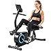 SPORTNOW Recumbent Exercise Bike for Home, Stationary Bike for Seniors with Bluetooth, App Connectivity, Quiet 8-Level Magnetic Resistance, Indoor Cycling Machine w/LCD Display, Pulse Sensors, Wheels