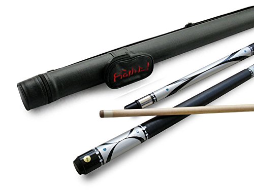 Champion Silver Billiards Pool Cue Stick 19oz, Black Pool Case, Cuetec Or Champion Billiard Glove, Retail Price $159.57
