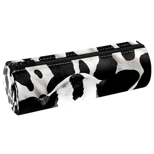 Astuccio per matite astucci per stampa mucca astuccio per penne bianco nero