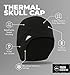 Tough Headwear Thermal Helmet Liner Skull Caps for Men - Winter Running Beanie, Helmet Cap & Cycling Caps for Running, Skiing, Winter Sports Black