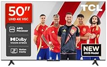 TCL 50V6C, 50'' 4K UHD Smart TV, Direct LED Powered by Google TV (Dolby Audio, Motion Clarity, Compatible with Google Assis…