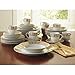 Brylanehome 40-Pc. Golden Ceramic Dinnerware Set (Gold White) - Gold White