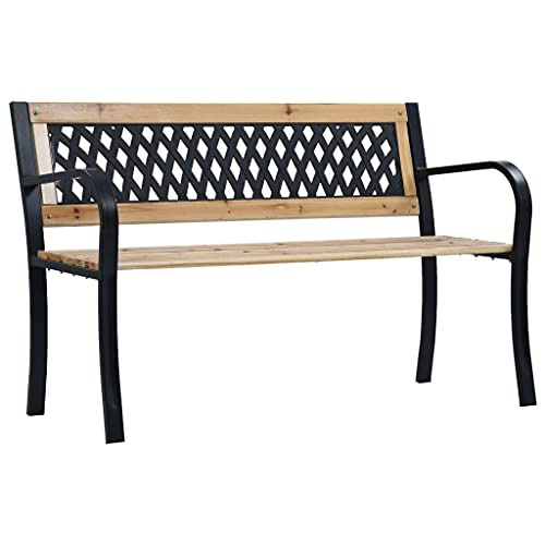 Banc de jardin extérieur pour deux personnes, idéal pour partager un café sur la terrasse