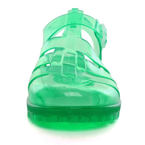 Image of Hee grand Crystal Jelly Heel Sandals for Women Summer Beach Jelly Shoes