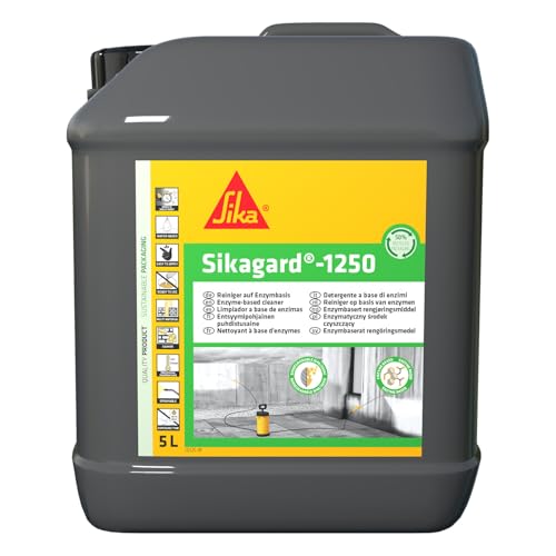 Sika - Reiniger für Außenflächen - Sikagard-1250 - Fassaden, Pflaster-Steine, Terrassen, Dachziegel, Grabstein - 5 L Kanister