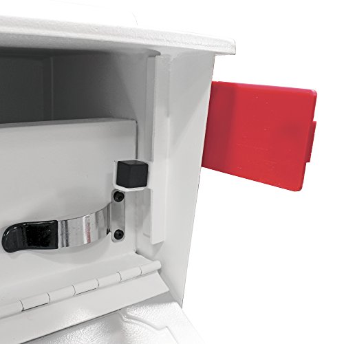 Mail Boss 7173 Security, White Townhouse Locking Mailbox 15.8 In W X 16.1 In D X 7-1/2 In H, 14/16 Ga Steel #TOP7