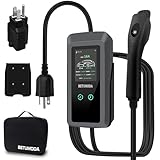 Level 1&2 EV Charger, 8 Amp Portable Charger for Home and J1772