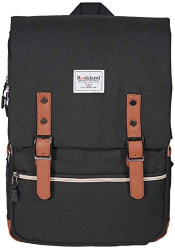 Rockland Heritage USB Laptop Backpack, Black, Large