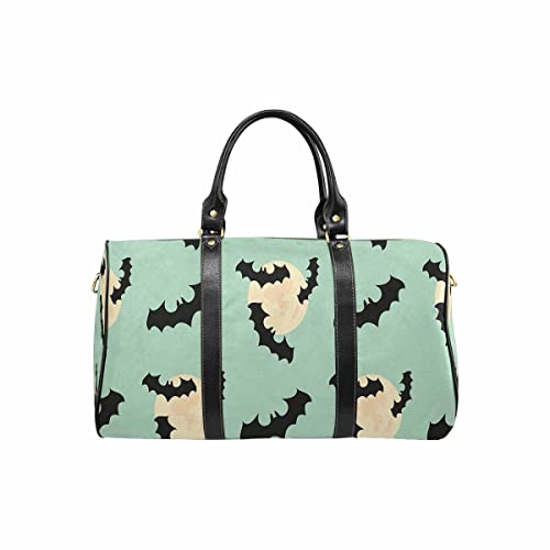 Interestprint Cartoon Halloween Bat Waterproof Travel Bag Sports Duffel Tote Overnight Bag #TOP3