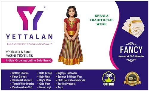 Image of Girls Traditional Silk Pavadai Sattai Lehenga Choli with Waist Belt | Ethnic Festival Wear for Girls, Perfect for Weddings, Pongal, Religious & Special Occasions