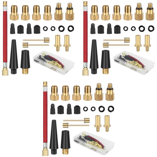 Image of STHIRA Bicycle Valve Adapter Kit, 63 Pcs with Box, French American
