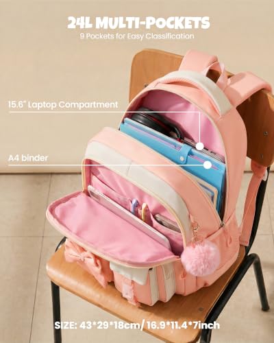 Mochila con carrito niña primaria secundaria ligera para evitar carga pesada 5