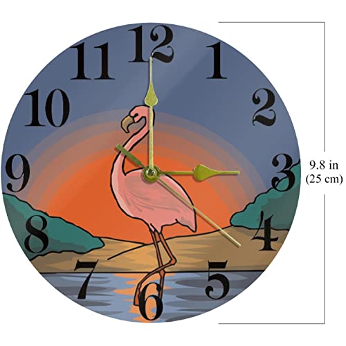 Horloge murale silencieuse cadeau déco oiseau sauvage - 7
