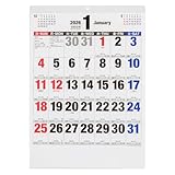 【2026年度版 カレンダー】 ナカバヤシ FSC-MX／壁掛けカレンダー2026文字月表B／A2切 COC-CLH-A2B-26