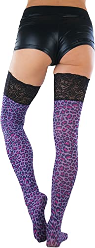 Image of ToBeInStyle Women's Nylon Thigh High Schoolgirl Opaque Stockings