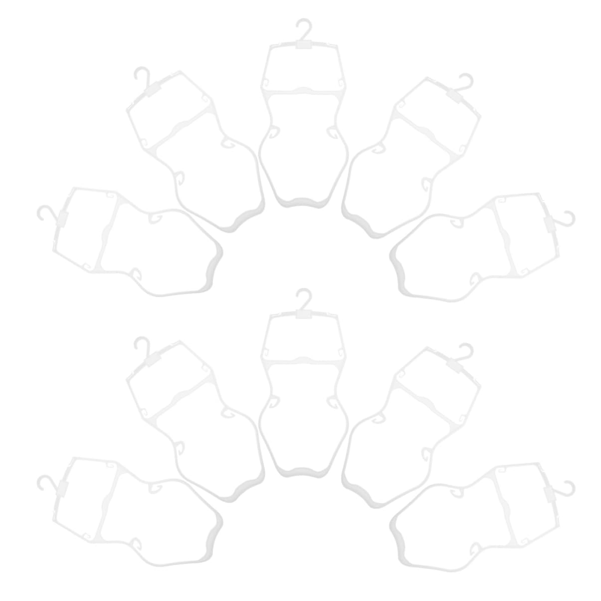 Cintres en plastique blanc PRETYZOOM lot de 10 pour maillots de bain