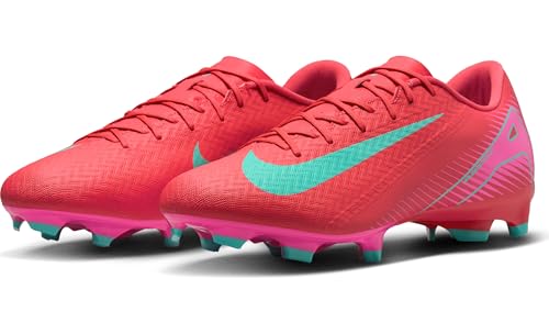 Nike Nike Mercurial Vapor 16 Academy MG Low-Top Soccer Cleats (FQ8374-800, Ember Glow/Aurora Green) Size 10.5