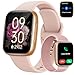 Smartwatch Damen mit Bluetooth Anrufe & KI, 1,85″ AMOLED Touchscreen Fitnessuhr mit Herzfrequenz,SpO2,Schlaf- und Frauenzyklus-Tracking,100+ Sportmodi,3ATM Wasserdicht Smart Watch für iOS & Android