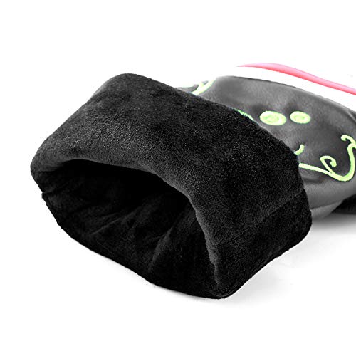 LONGCHAO Golf Head Covers for Golf Clubs, PU Leather Vintage Design Ladies Golf Club Driver Headcover Set with Numbered for 1 2 3 4 5 6 7 X UT/Hybrid/Fairway Wood 4 pcs