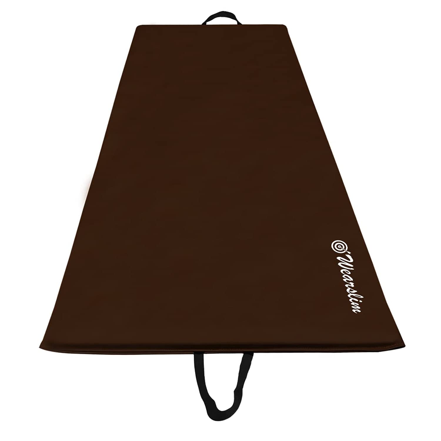Wearslim Yoga Mat for Women, Men, Kids| Exercise Mat, Gym Mat for Home Workout| Foldable Yoga Mat, Anti-slip, Sweat Resistant, Unique Body Alignment Line System| 10mm thick PVC PU Leather Yoga Mat with Carry Bag| Exercise Mat for Home, Gym, Pilates,  (B08FDTQKKR) Amazon Price History, Amazon Price Tracker