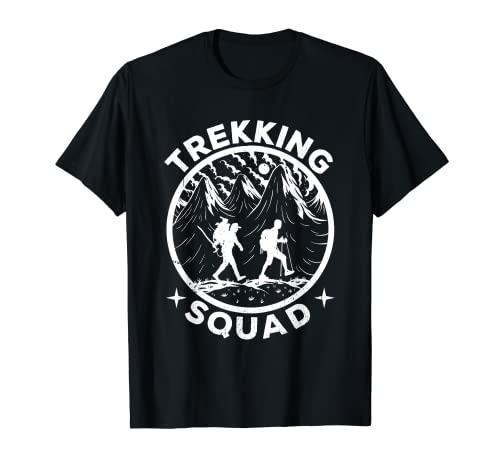 Squadra Di Trekking Escursione Escursioni Escursionista Maglietta