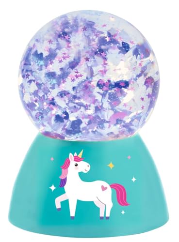 moses. LED-Glitzer-Zauberkugel Einhorn, magische Schneekugel mit...