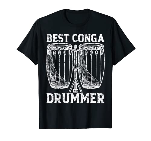 Miglior batterista Conga Conga Musicista Conga Drummer Conga Player Maglietta