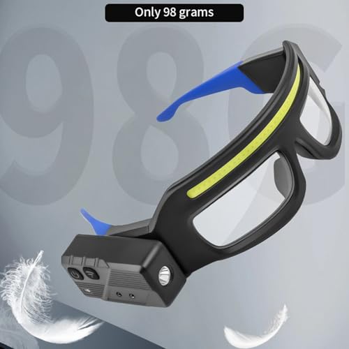 Lunettes de sécurité avec lumières de type C pour cyclisme et soudure