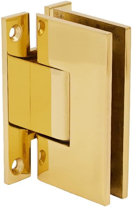 CRL V1EH037BR Polished Brass Vienna 037 Series Wall Mount 'H' Back Plate Hinge
