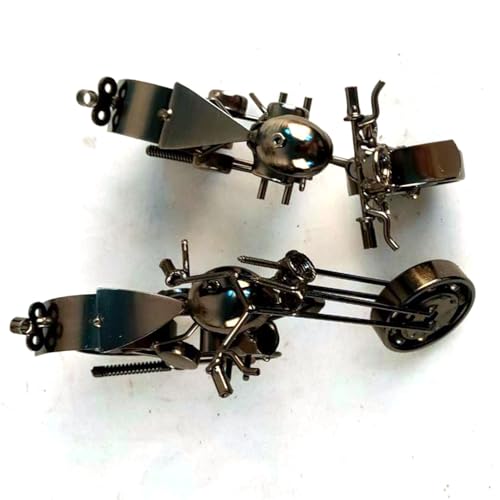 JUXVIXO Motorcycle Decor 2 Pack, Black Color (M121C,M7C)