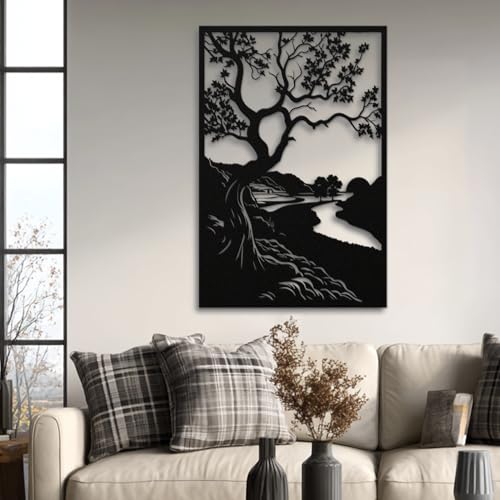 Décoration murale en métal pour rompre la monotonie d'un mur vide